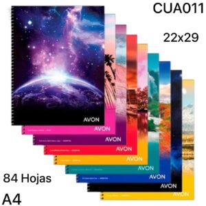 Cuaderno A4 84 Hojas 22x29 Avon CUA011